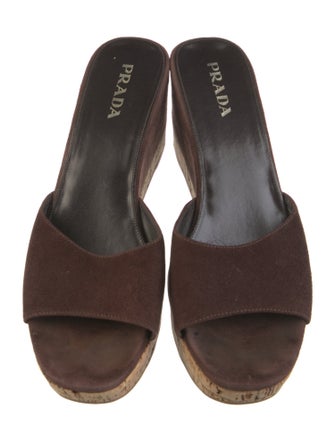 Prada Suede Slides