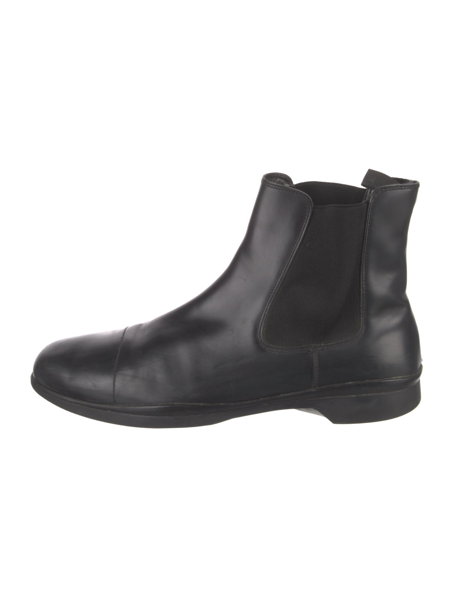 Prada Leather Chelsea Boots