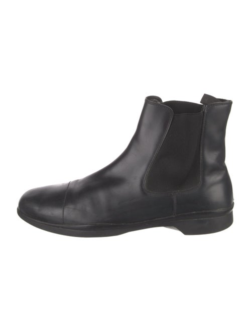 Prada Leather Chelsea Boots