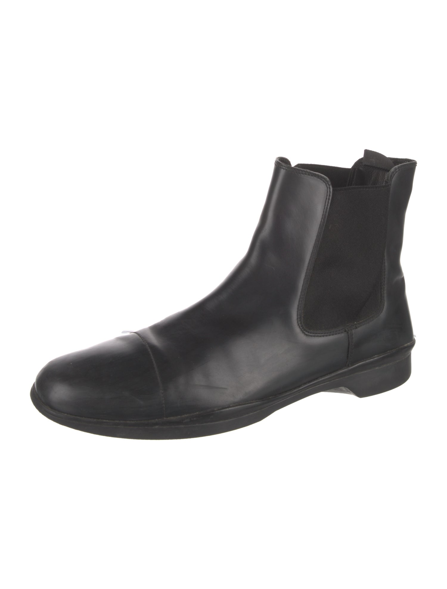 Prada Leather Chelsea Boots