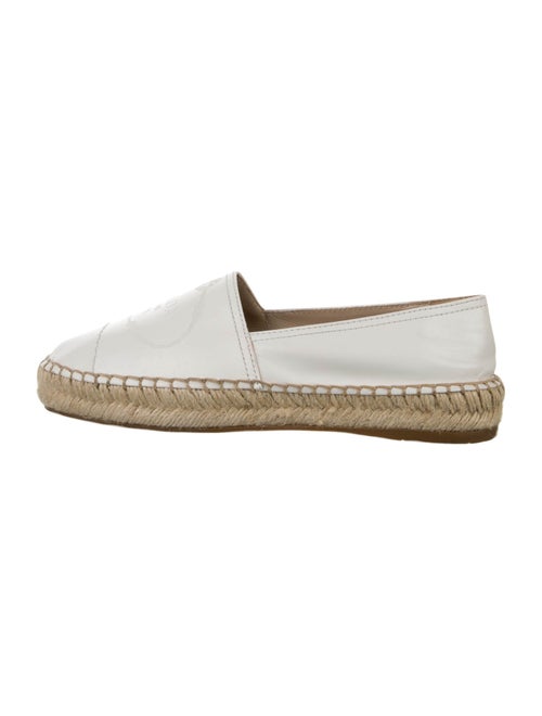 Prada Leather Whipstitch Trim Espadrilles