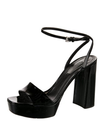 Prada Patent Leather Sandals