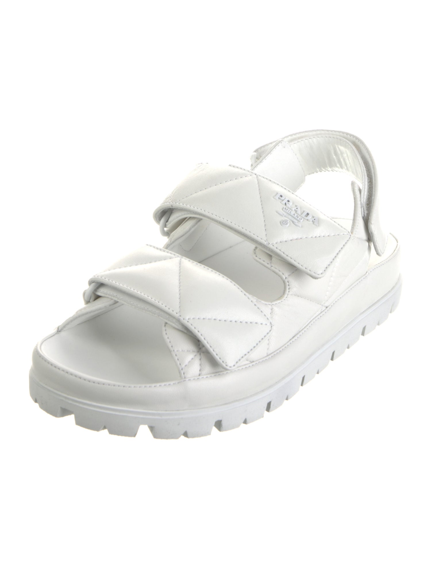 Prada Leather Slingback Sandals