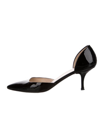 Prada Patent Leather D'Orsay Pumps