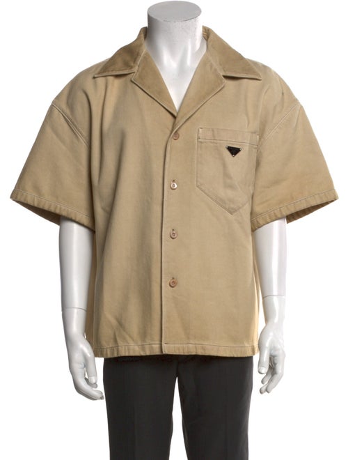 Prada 2024 Enameled Metal Triangle Shirt