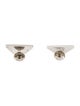 Prada Enamel Triangle Stud Earrings