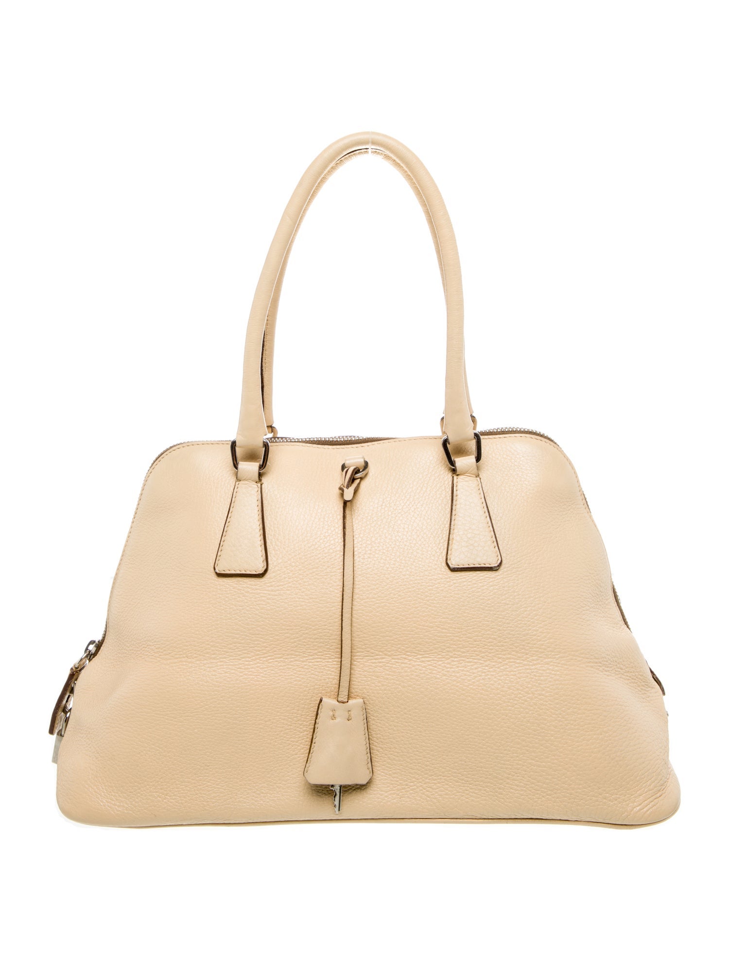 Prada Enameled Metal Triangle Dome