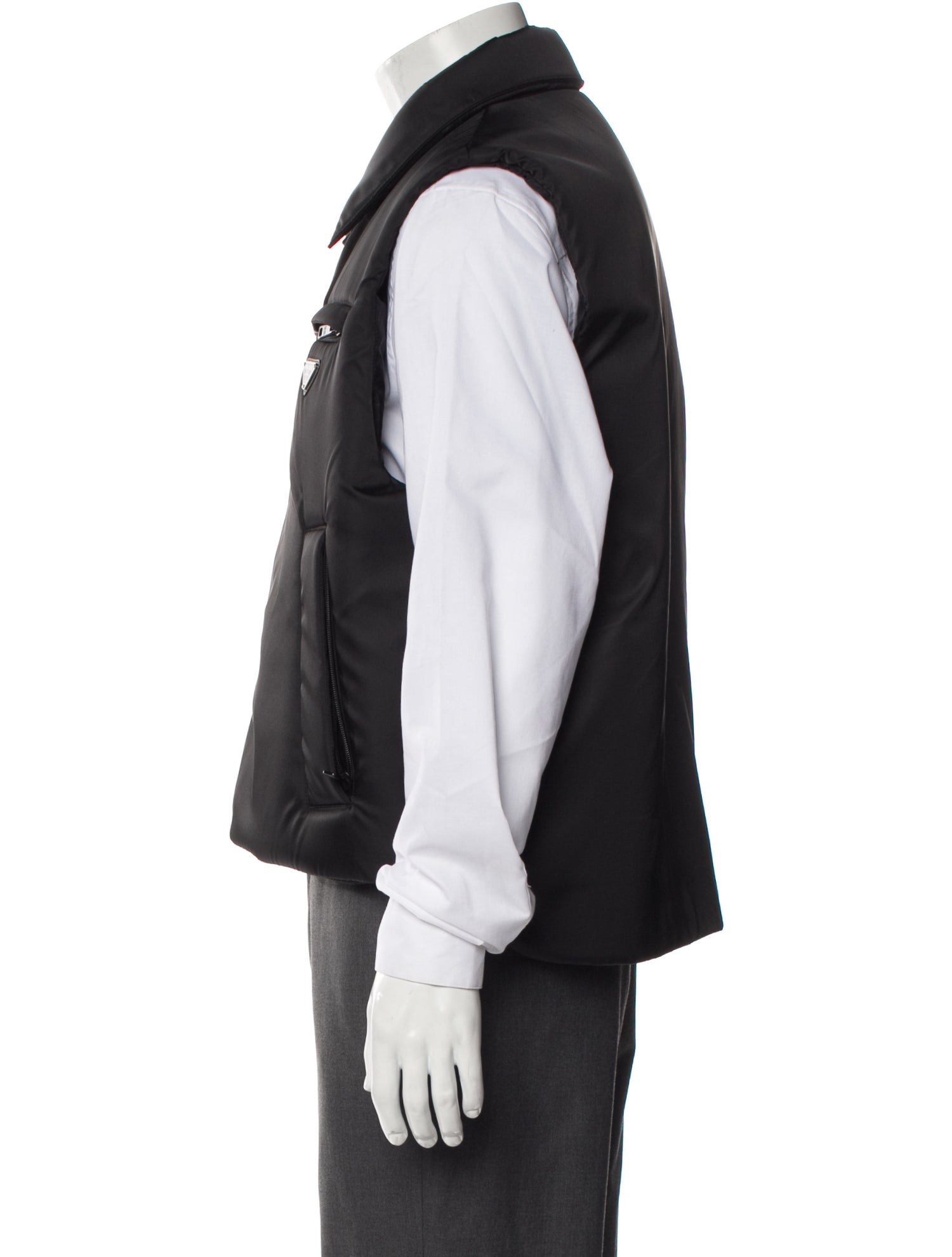 Prada 2018 Enameled Metal Triangle Vest