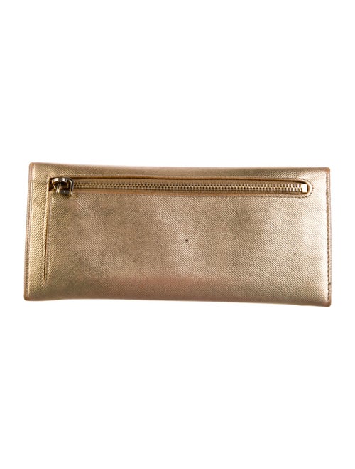 Prada Saffiano Metal Leather Continental Wallet
