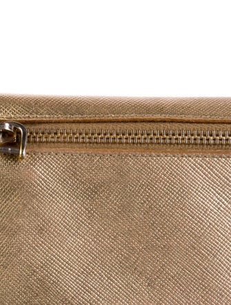 Prada Saffiano Metal Leather Continental Wallet