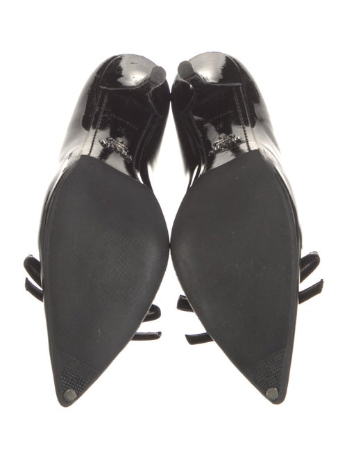 Prada Patent Leather Bow Accents Pumps