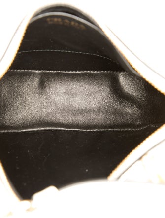 Prada Enameled Metal Triangle Arque Small