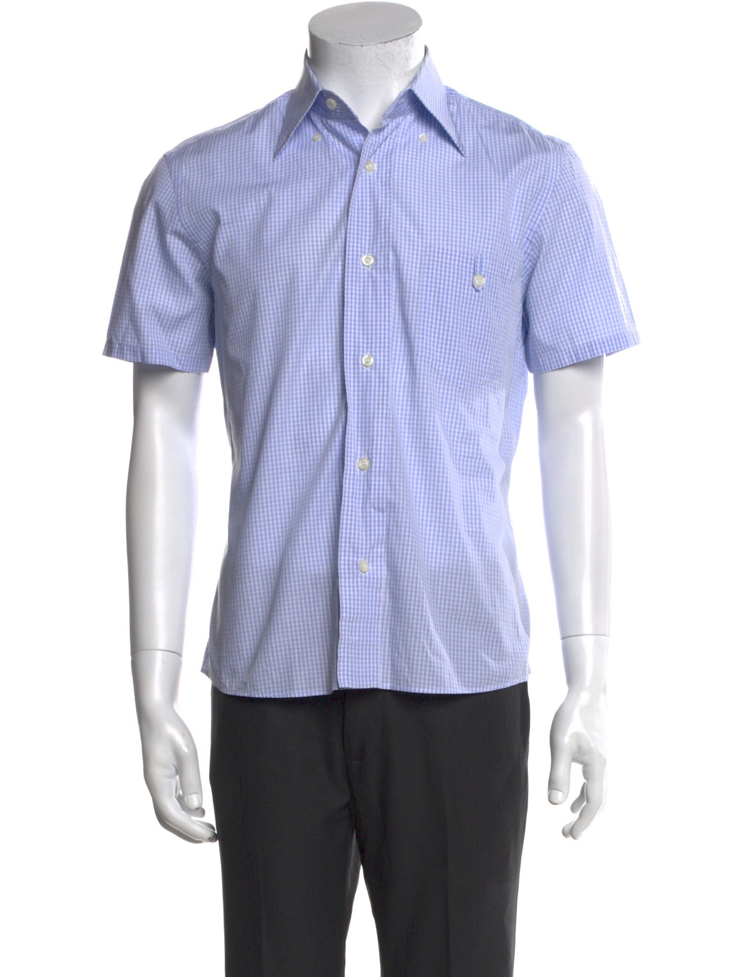 Prada 2014 Plaid Print Shirt