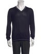 Prada V-Neck Long Sleeve Pullover