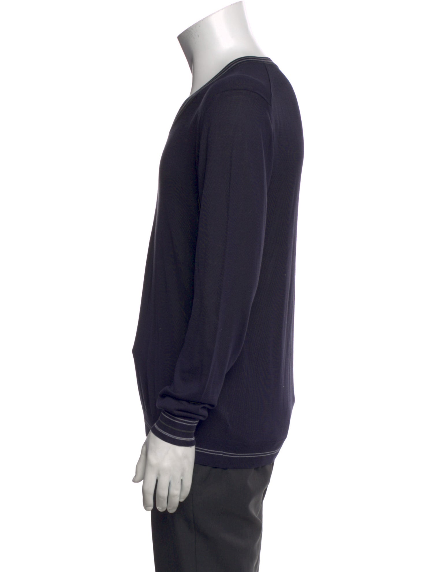 Prada V-Neck Long Sleeve Pullover