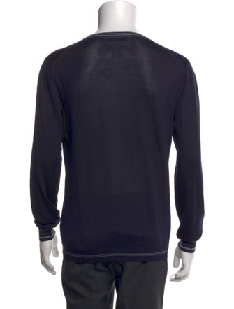 Prada V-Neck Long Sleeve Pullover