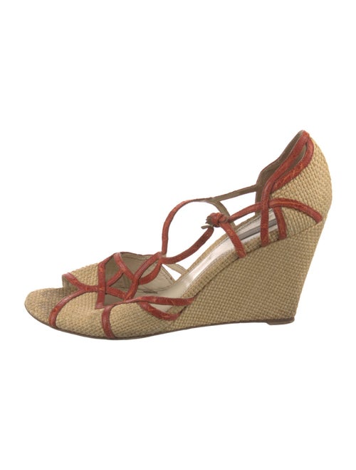 Prada Rattan Printed Espadrilles