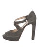 Prada Suede Cutout Accent Pumps