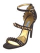 Prada Suede Studded Accents Sandals