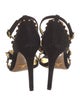Prada Suede Studded Accents Sandals