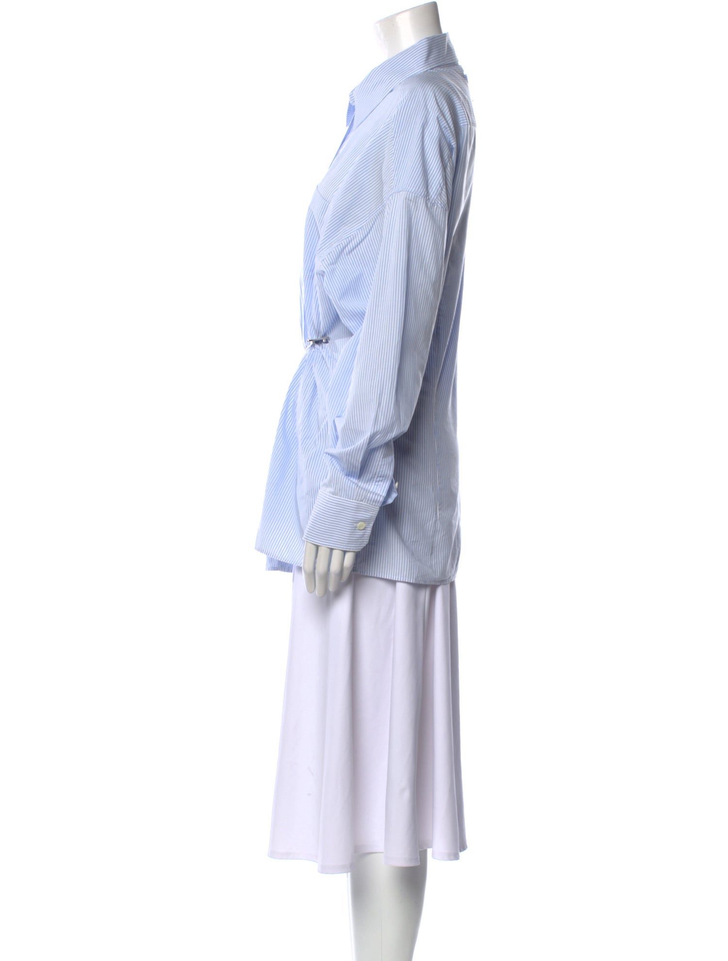 Prada 2023 Striped Button-Up Top