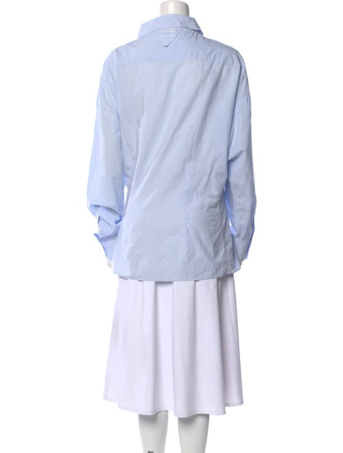 Prada 2023 Striped Button-Up Top