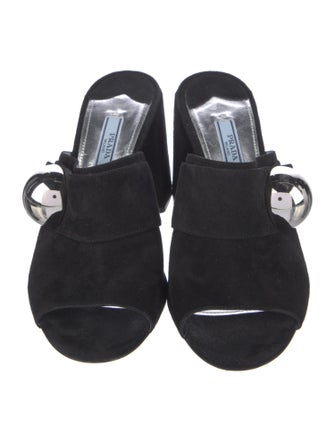 Prada Suede Slides