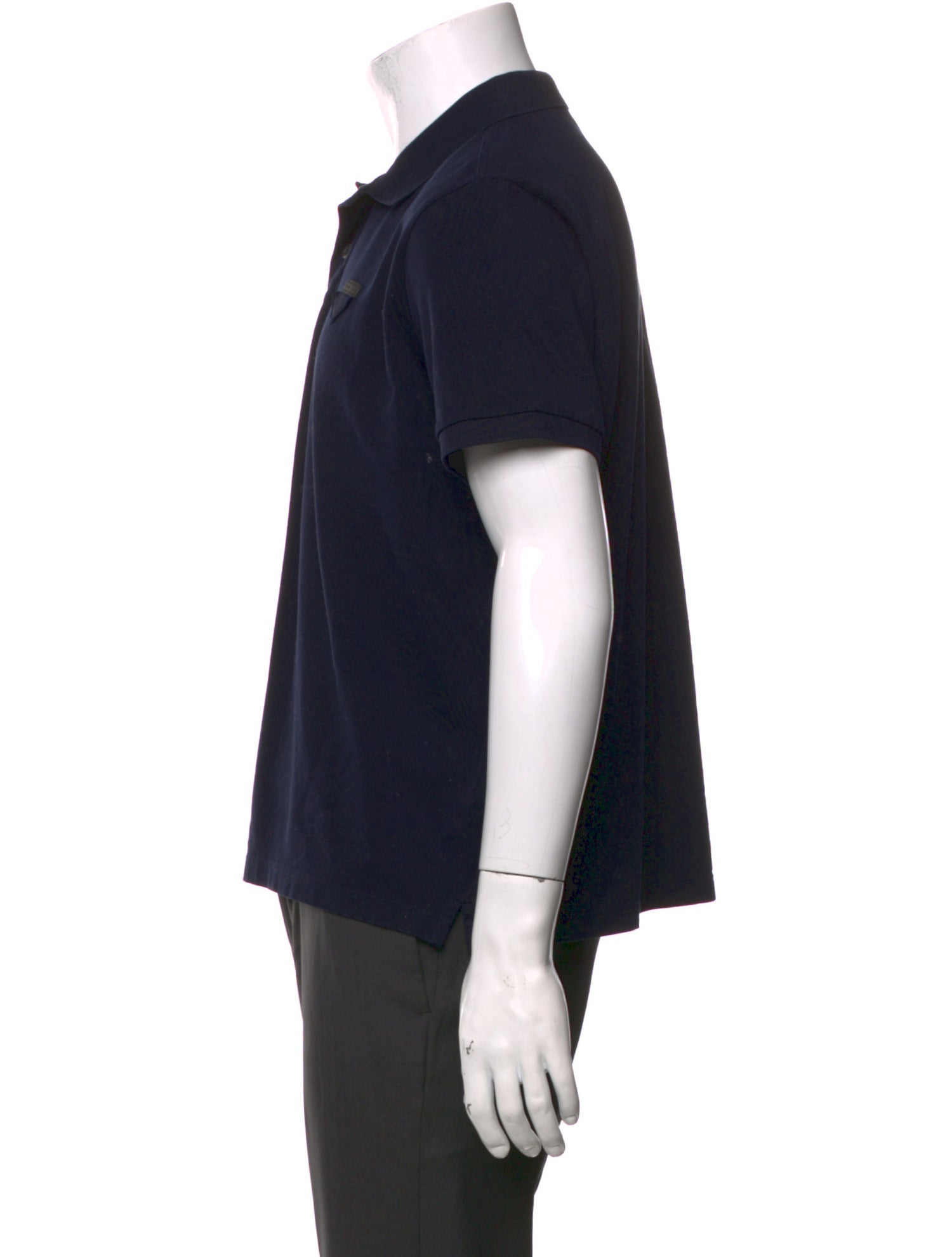 Prada 2018 Enameled Metal Triangle Polo Shirt