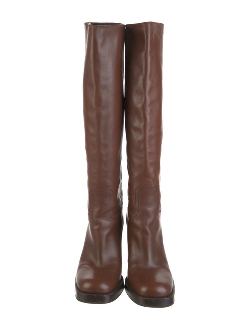 Prada Leather Riding Boots