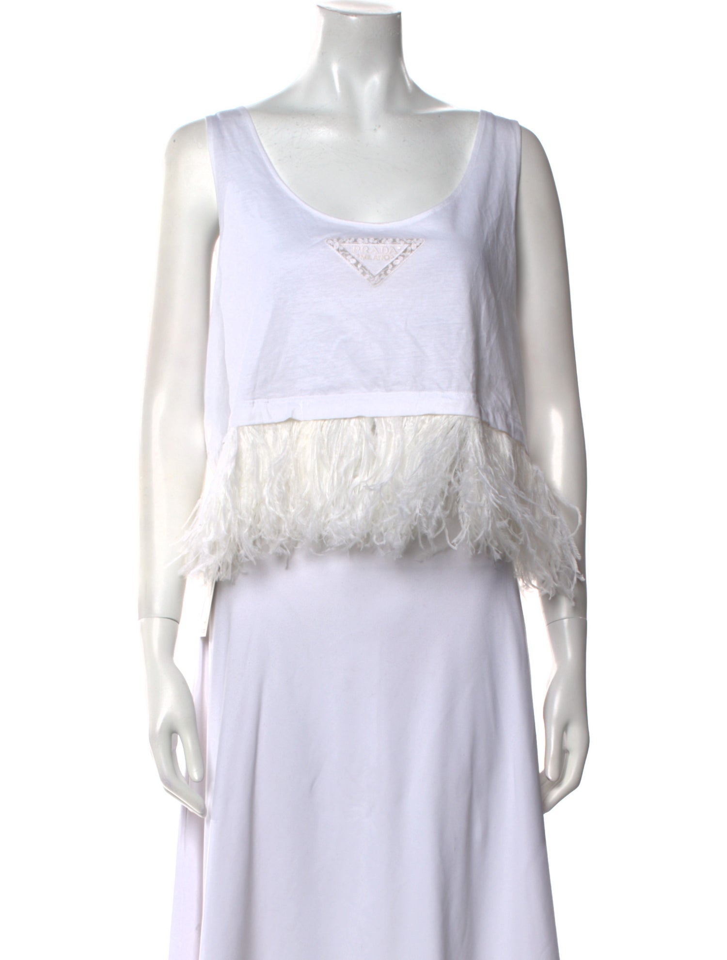 Prada 2022 Scoop Neck Crop Top w/ Tags