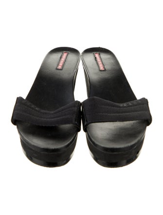 Prada Sport Leather Slides