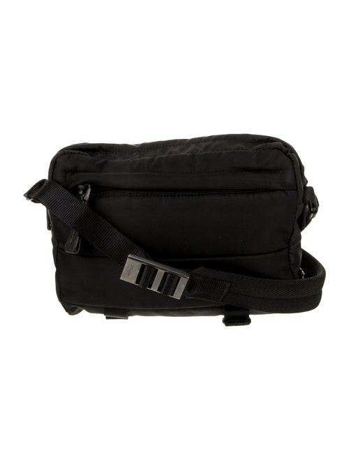 Prada Enameled Metal Triangle Shoulder Bag