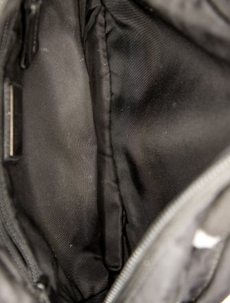 Prada Enameled Metal Triangle Shoulder Bag