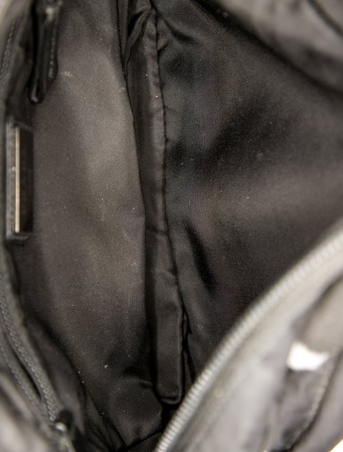 Prada Enameled Metal Triangle Shoulder Bag