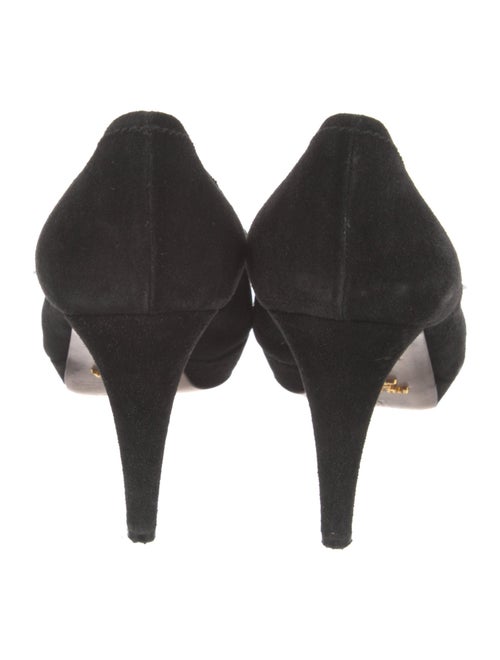 Prada Suede Bow Accents Pumps
