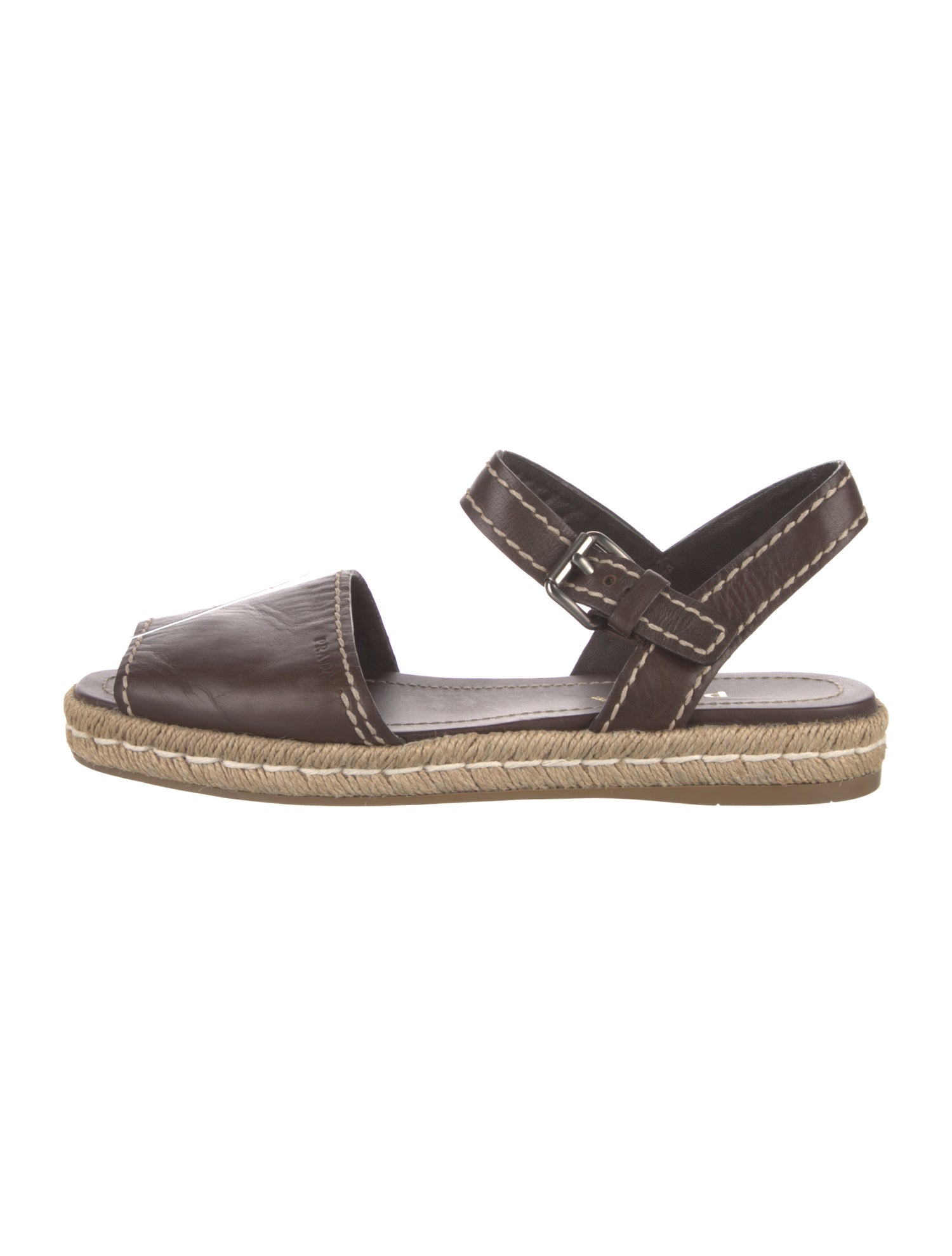 Prada Leather Espadrilles