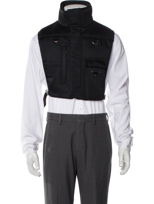 Prada 2021 Enameled Metal Triangle Vest