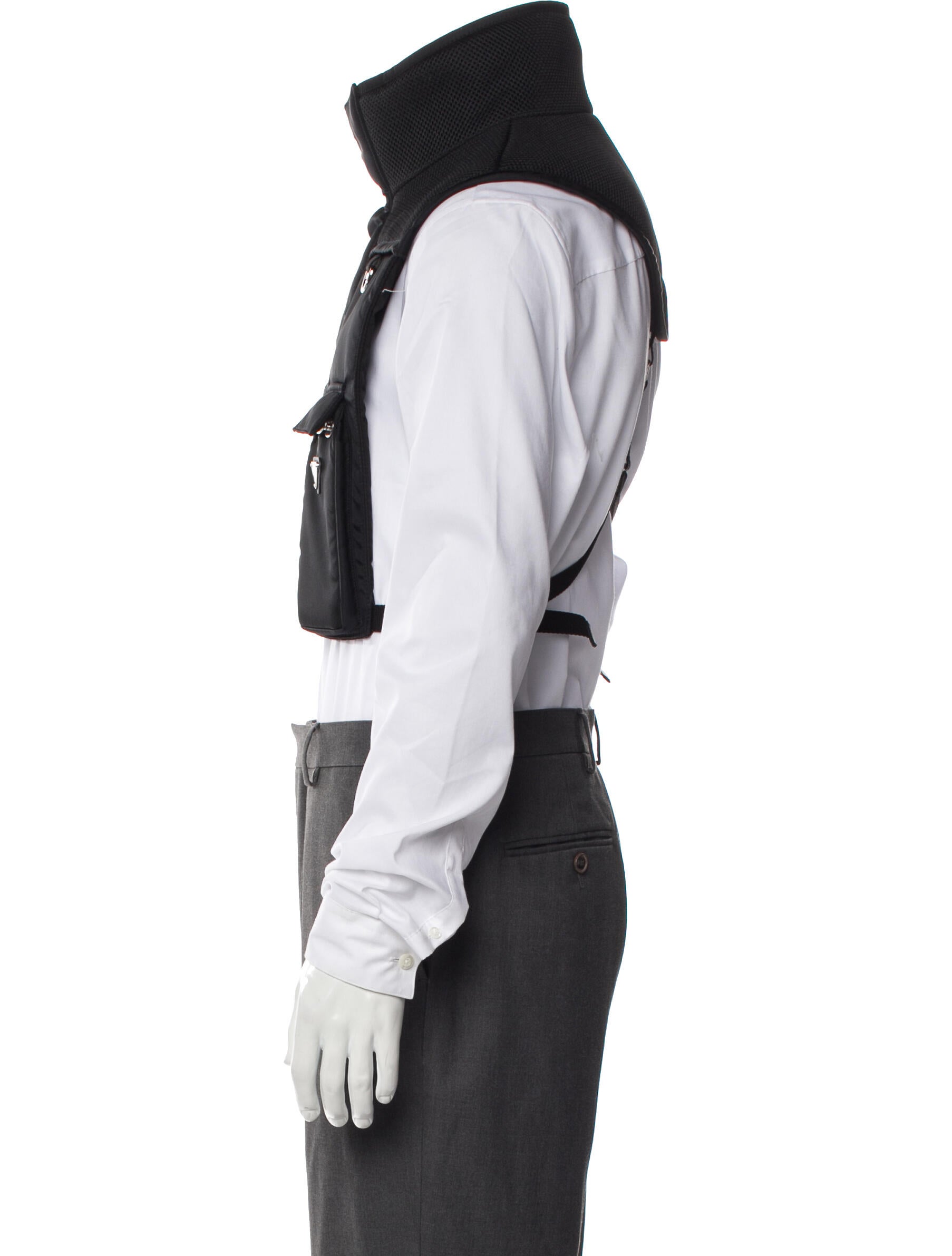 Prada 2021 Enameled Metal Triangle Vest