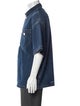 Prada 2021 Enameled Metal Triangle Denim Jacket