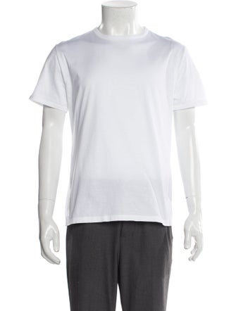 Prada Late 1990's - Early 2000's Enameled Metal Triangle T-Shirt