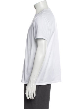 Prada Late 1990's - Early 2000's Enameled Metal Triangle T-Shirt