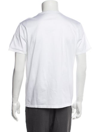 Prada Late 1990's - Early 2000's Enameled Metal Triangle T-Shirt