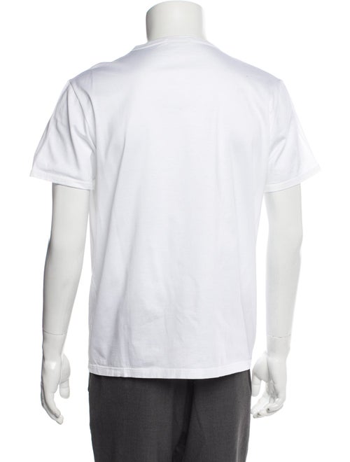 Prada Late 1990's - Early 2000's Enameled Metal Triangle T-Shirt