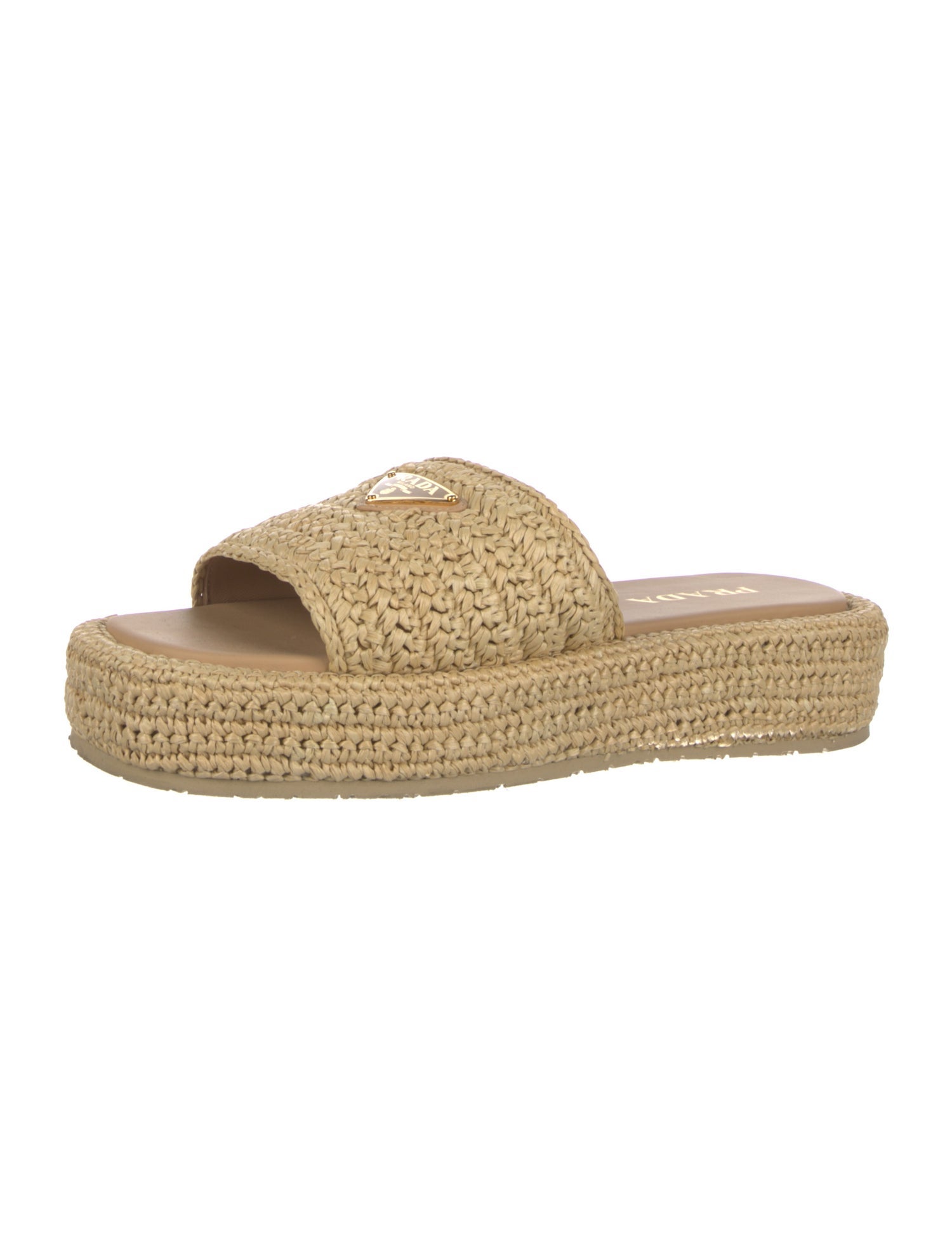Prada Raffia Espadrilles