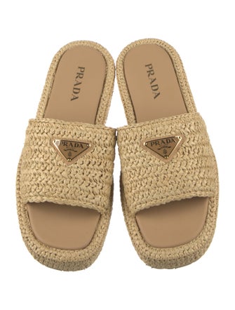 Prada Raffia Espadrilles
