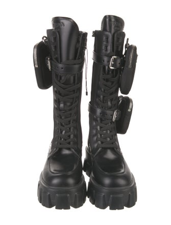 Prada Leather Combat Boots