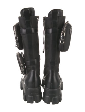 Prada Leather Combat Boots