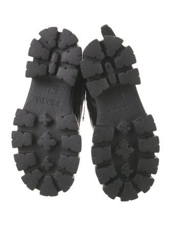 Prada Leather Combat Boots