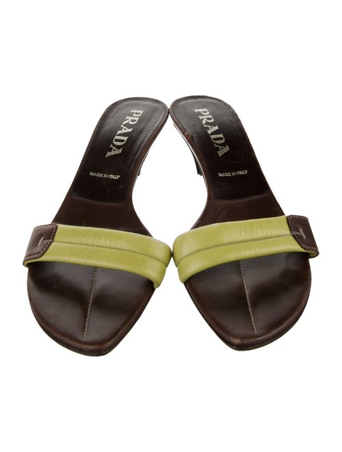 Prada Leather Slides