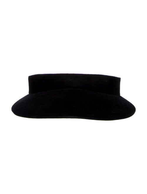 Prada Solid Velvet Visor